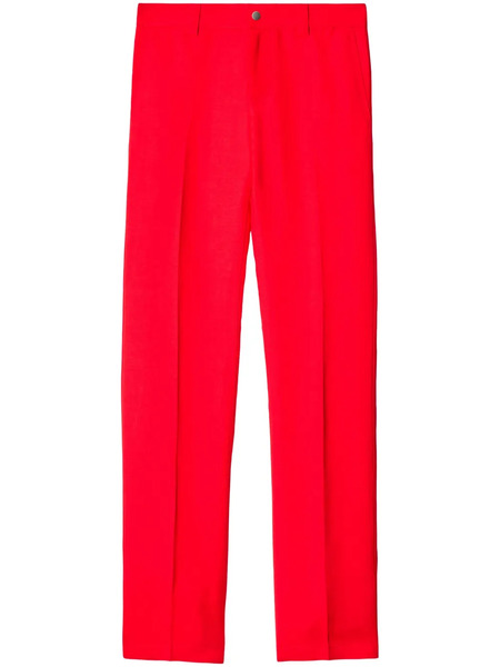  Burberry Canvas Cotton Trousers - Red 