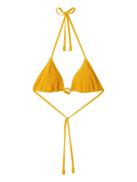  Burberry Chain-detail Bikini Top - Yellow 