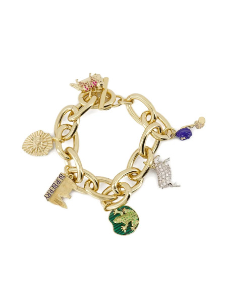  Burberry Charm-embellished Bracelet - Gold 