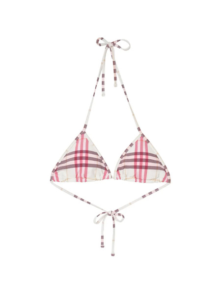 Burberry Check Bikini Top - Neutrals 