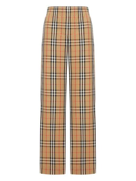  Burberry Check Elasticated-waist Trousers - Neutrals 