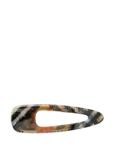  Burberry Check Hair Clip - Brown 