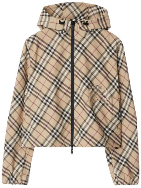  Burberry Check Jacket - Neutrals 