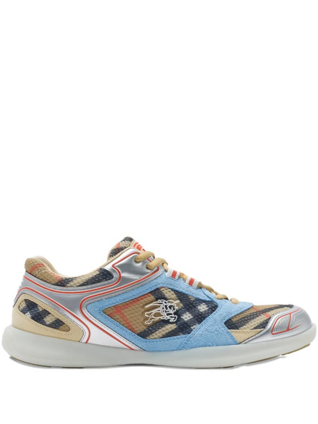  Burberry Check Matrix Sneakers - Blue 