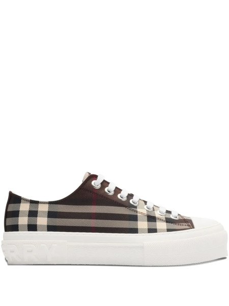  Burberry Check-pattern Low-top Sneakers - Brown 