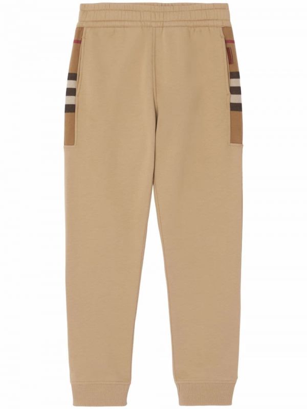  Burberry Check-pattern Track Pants - Neutrals 