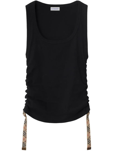  Burberry Check-trim Tank Top - Black 