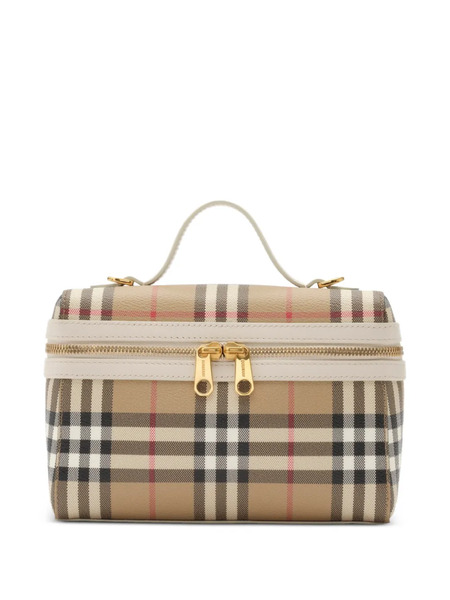  Burberry Check Vanity Bag​ - Neutrals 