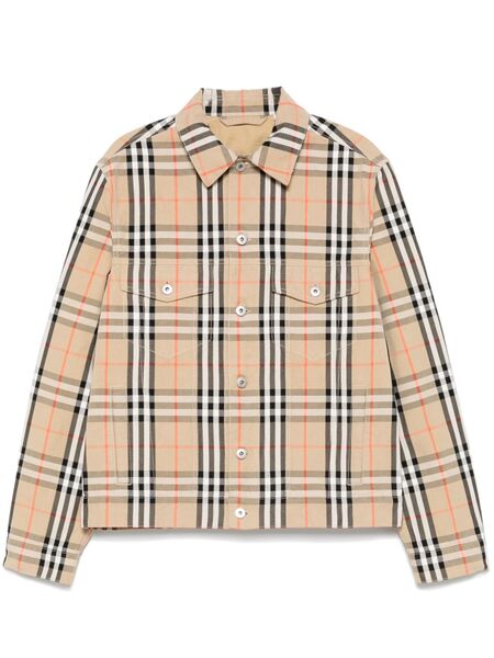  Burberry Checked Jacket - Neutrals 