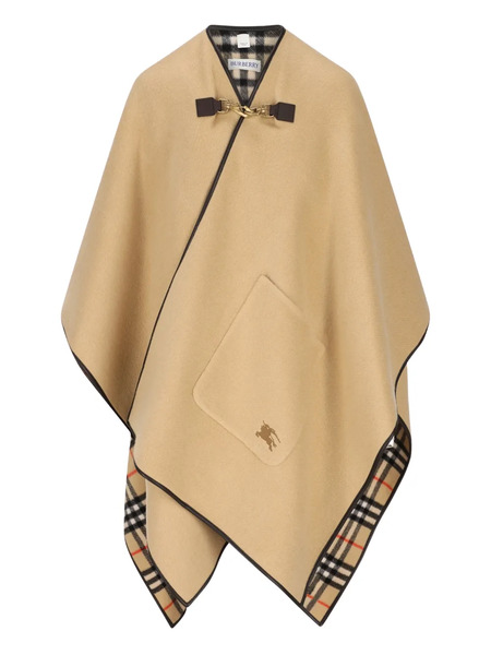  Burberry Checked Patch-pocket Cape - Neutrals 