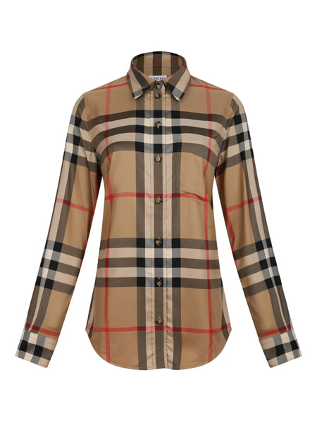  Burberry Checked-pattern Cotton Shirt - Neutrals 