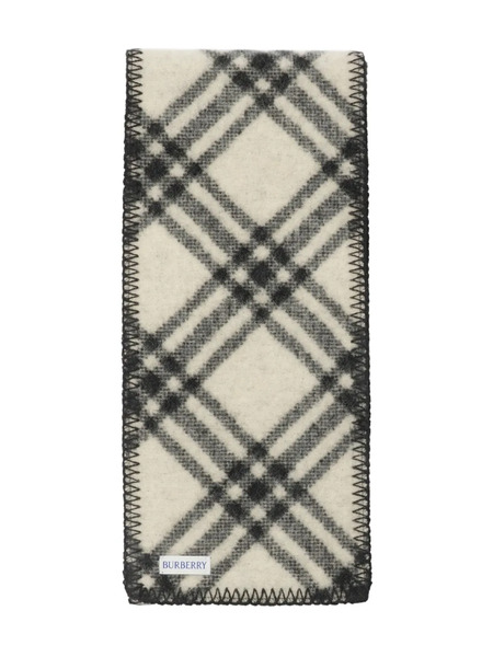  Burberry Checked Scarf - Black 