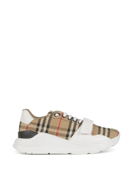  Burberry Checked Sneakers - Neutrals 