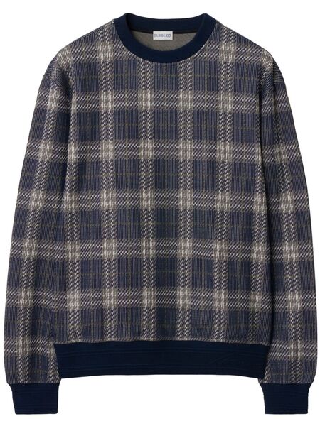  Burberry Checked Sweater - Blue 