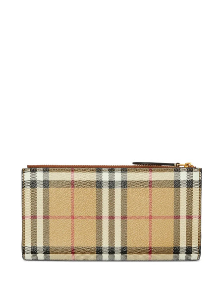  Burberry Checked Wallet - Neutrals 
