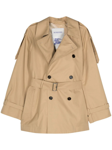  Burberry Cotton Waterproof Trench Coat - Neutrals 