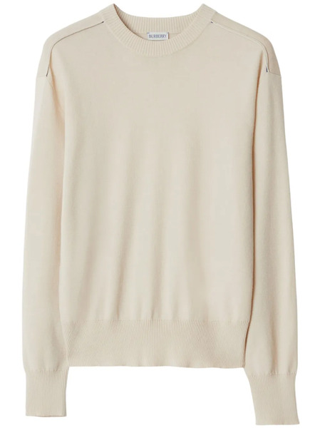  Burberry Crew-neck Wool Jumper - Neutrals 