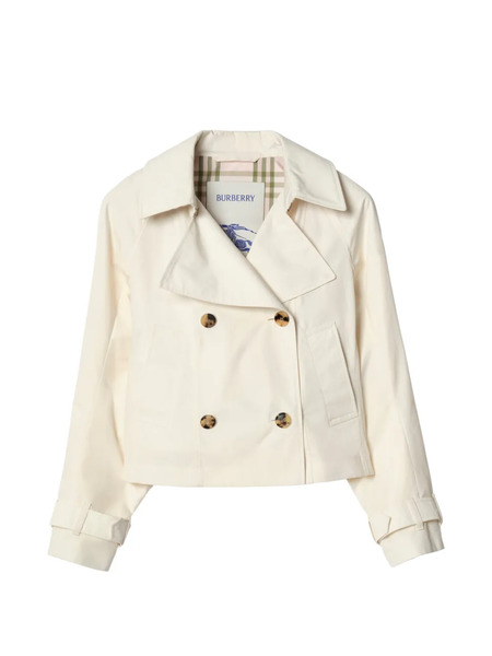  Burberry Cropped Lightweight Ladybrook Trench Jacket​ - Neutrals 