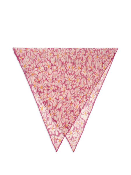  Burberry Daisy Silk Scarf - Pink 