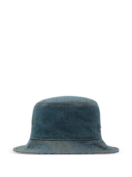  Burberry Denim Bucket Hat - Blue 