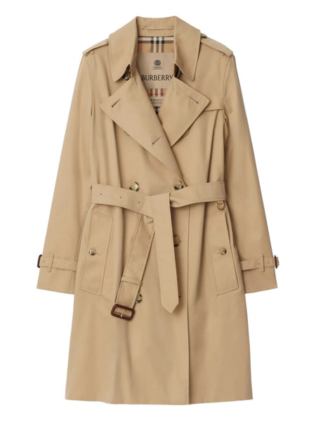  Burberry Double-breasted Belted Trench Coat - Neutrals 