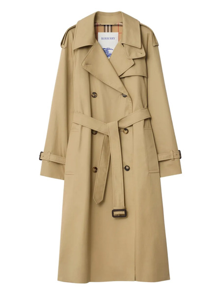  Burberry Double-breasted Belted Trench Coat - Neutrals 