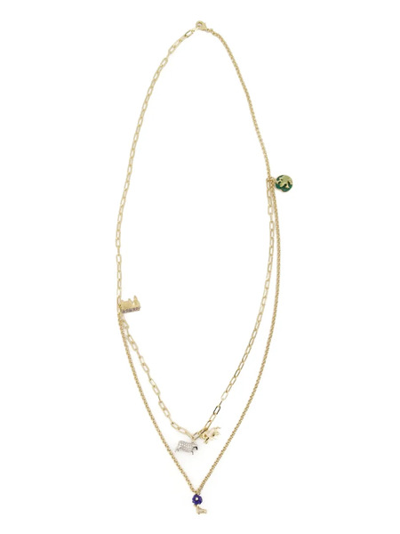  Burberry Double-chain Necklace - Yellow 