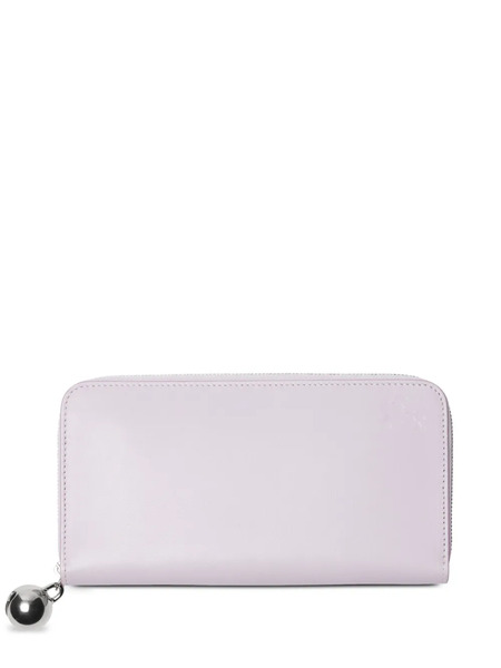  Burberry Ekd Bell-charm Leather Wallet - Purple 