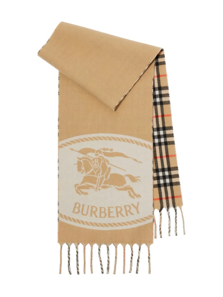  Burberry Ekd Reversible Scarf - Neutrals 