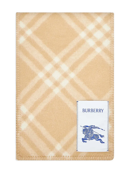  Burberry Equestrian Knight Check Scarf - Neutrals 