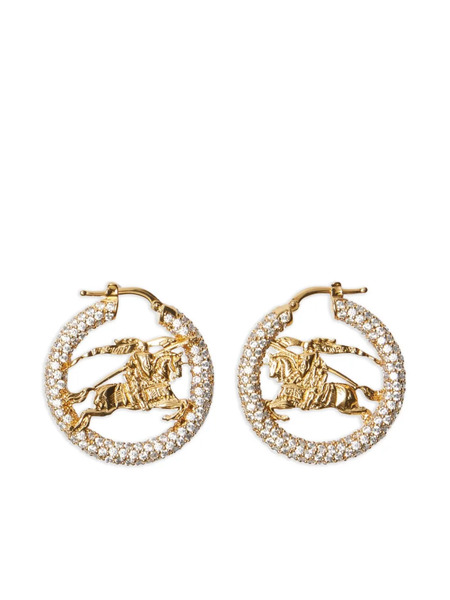  Burberry Equestrian-knight Hoop Earrings - Yellow 