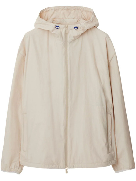  Burberry Equestrian Knight-motif Hooded Jacket - Neutrals 