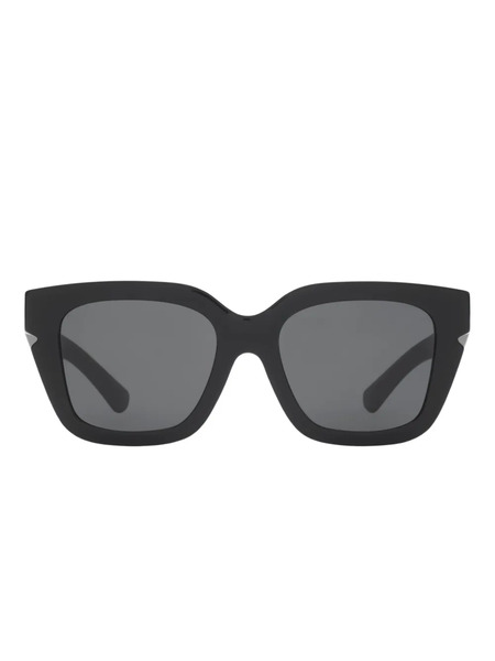  Burberry Eyewear Inlaid Check Sunglasses - Black 