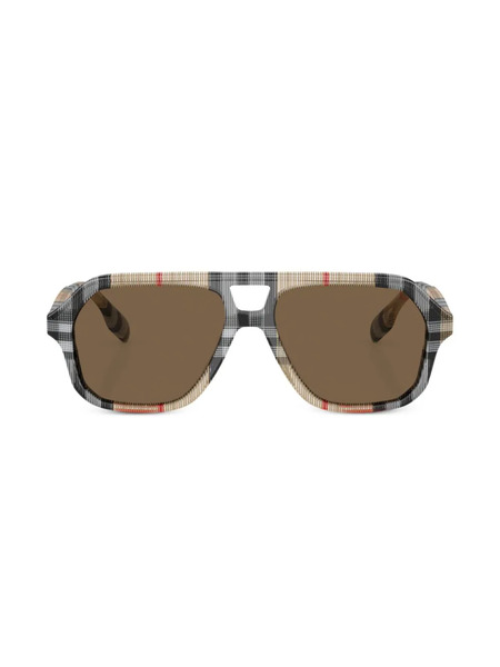  Burberry Eyewear Jb4340 Navigator-frame Sunglasses - Neutrals 