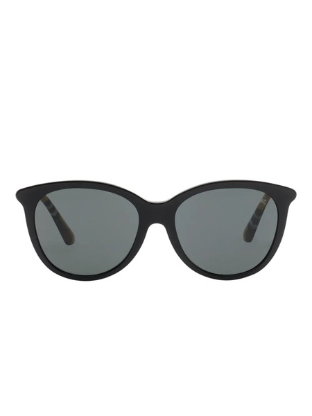  Burberry Eyewear Tubular Check Sunglasses - Black 