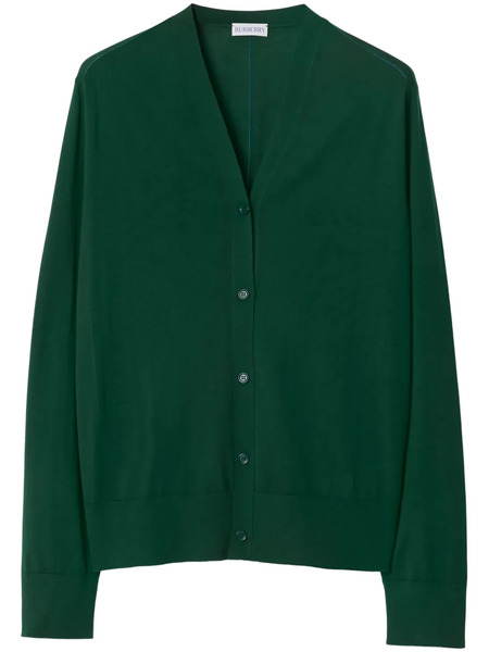  Burberry Fine-knit Wool Cardigan - Green 