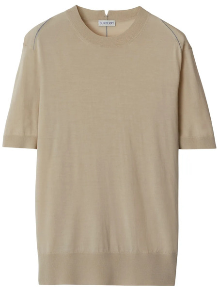  Burberry Fine-knit Wool Top - Neutrals 