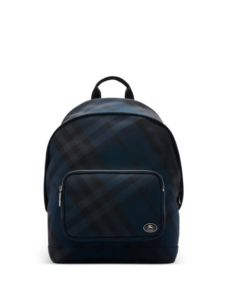  Burberry Grid Check-pattern Backpack - Blue 