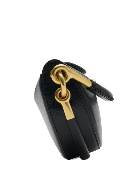  Burberry Half-moon Leather Clutch - Black 