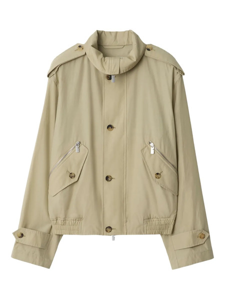  Burberry High-neck Jacket - Neutrals 