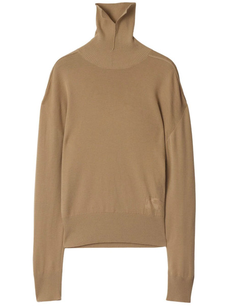  Burberry High-neck Wool Jumper - Brown 