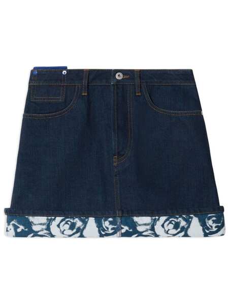 Burberry Japanese Denim Miniskirt - Blue 