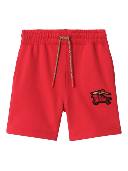  Burberry Kids Appliqué Shorts - Red 