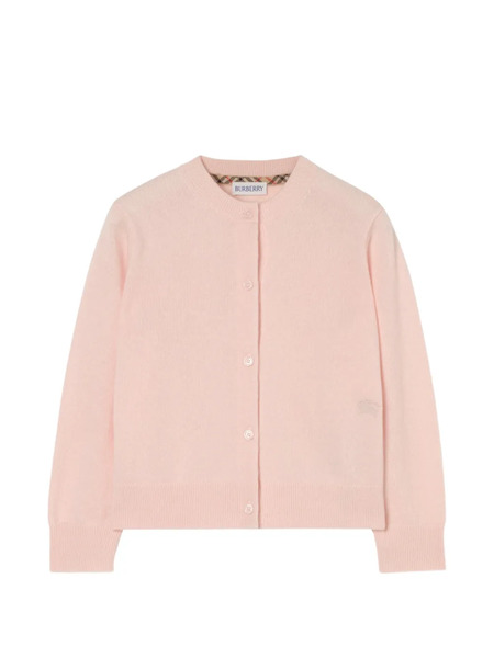 Burberry Kids Cashmere Cardigan - Pink 