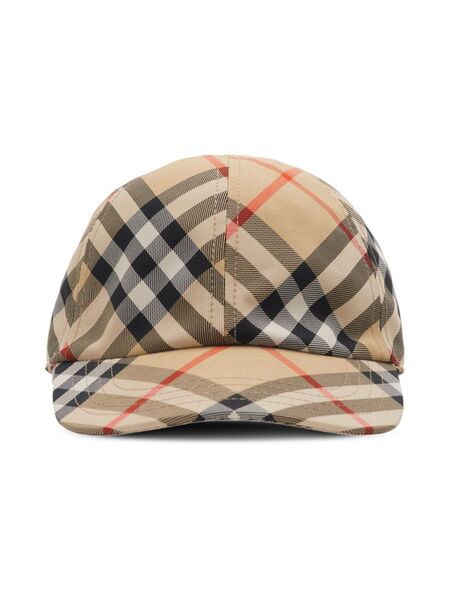  Burberry Kids Check Baseball Cap - Neutrals 