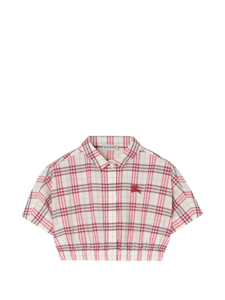  Burberry Kids Check Cotton Shirt - Neutrals 