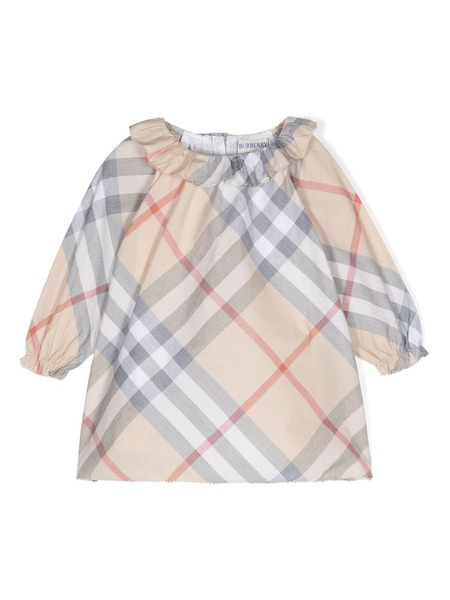  Burberry Kids Check Dress Set - Neutrals 