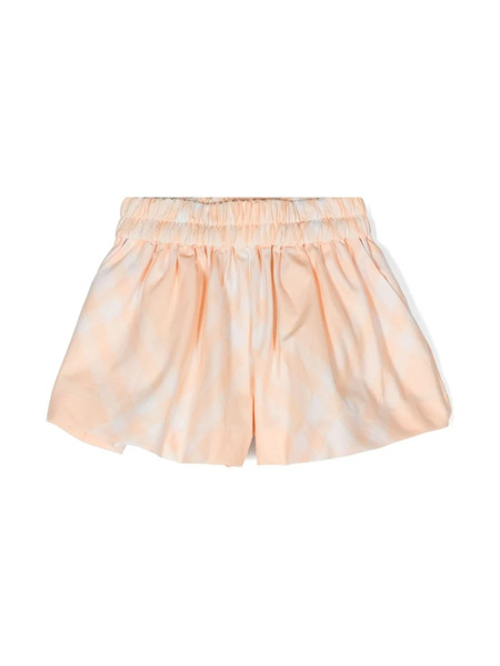  Burberry Kids Check-pattern Cotton Skirt - Orange 