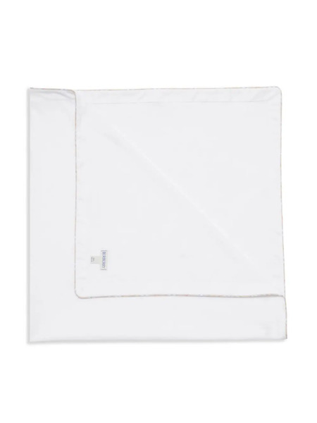  Burberry Kids Check Pattern-trim Cotton Blanket - White 