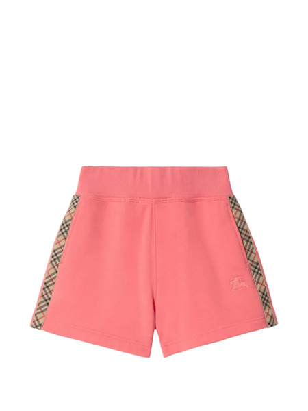  Burberry Kids Check-trim Cotton Shorts - Pink 